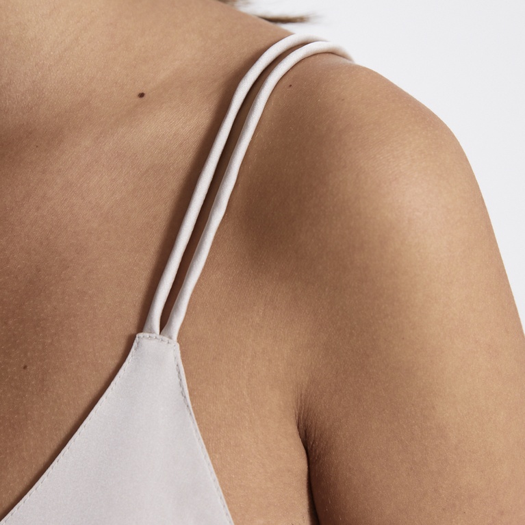 Satin strap top "Aurora" Soft Beige